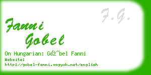 fanni gobel business card